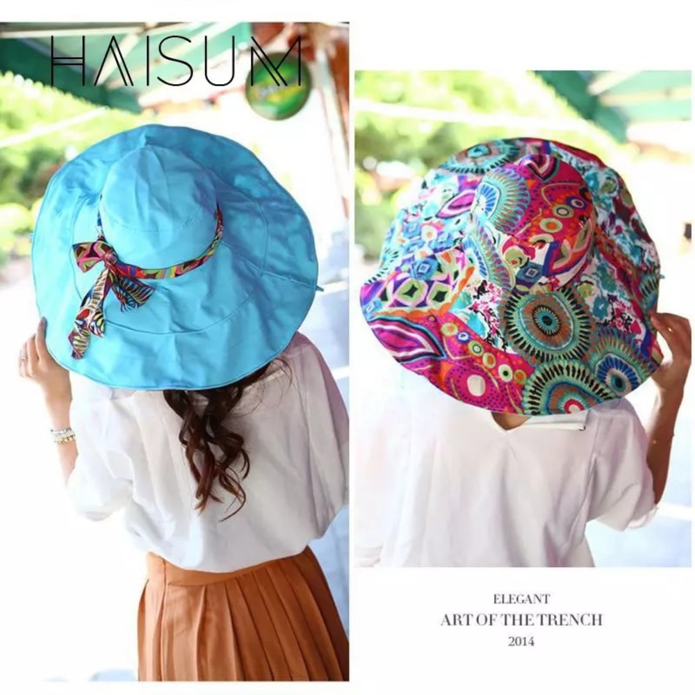 💥SOLD OUT💥Sky Blue Reversible Sun Hat (NWT) - Picture 5 of 7